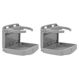 Foldable Drink Holder, Robust Vehicle Door Holder, Easy Installation with Screws for Motorhomes (Grey (HF-PAG))