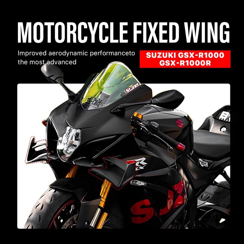 Motorcycle Fairing Wing Air Deflectors Side Wind Wing for Suzuki;
