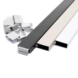 Cottonwood Hardware Window Screen Spreader Bar - 46” White, Tan, Bronze - 6 or 12 Pack with End Clips - Insect Screen Horizontal Rail, Aluminum Bug Screen Cross Bar (Bronze, 6 Lengths & 16 End Clips)