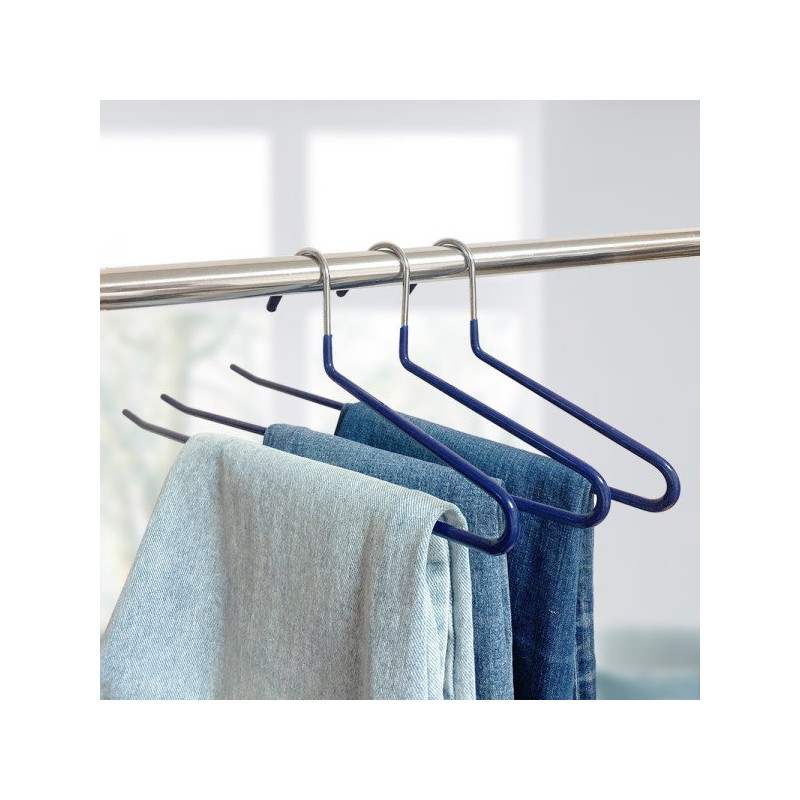 20 ribens coated non-slip trouser hangers (navy) / 리벤스 코팅