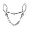 Equine Smile ES0072 Kimblewick Spring Bit Simple Broken Stainless Steel