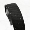 Burnaby black ribbed dot hairband wide headband / 버나비 블랙