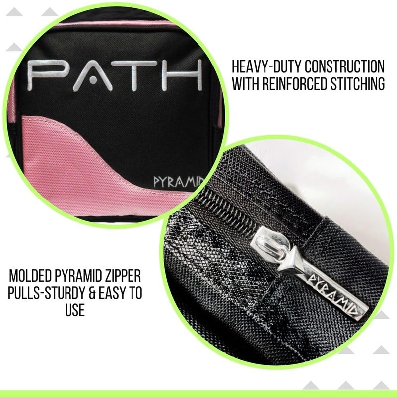Pyramid Path Pro Deluxe - Bolso individual - Negro/Rosa (sensible
