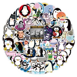 Penguin Sticker Pack, Animal Sticker Set, 100 Pieces, Girl Stickers, Small PVC Stickers for Laptop, MacBook, Suitcase, Helmet, Motorcycle Sticker Bomb