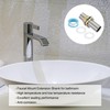 uxcell Faucet Mount Extension Shank 4"x 1.25" Stainless Steel Pipe