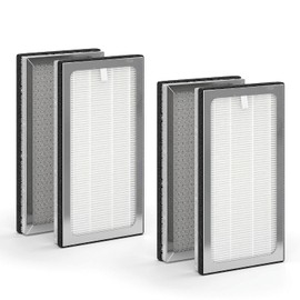 Medify MA-15 Genuine Replacement Filter | for Allergens, Smoke, Smokers, Dust, Odors, Pollen, Pet Dander | 3 in 1 with Pre-filter, H13 HEPA, and Activated Carbon for 99.9% Removal | 2-Pack