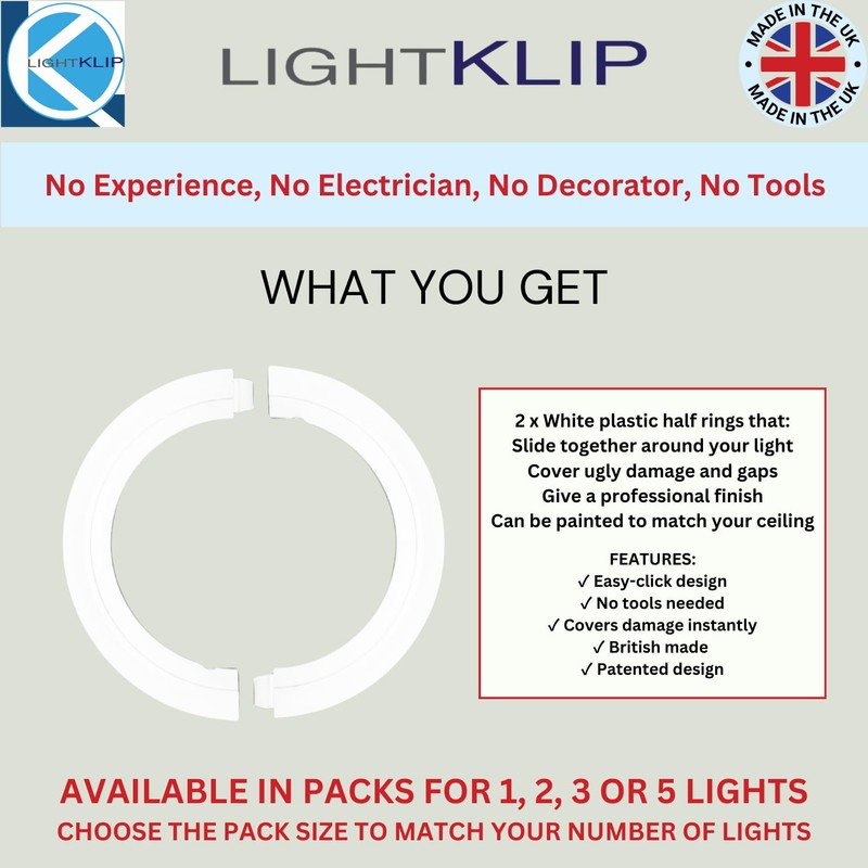 Lightklip - 1 Light Pack - Easy Fix for Damaged