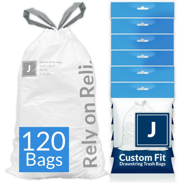 Reli. Custom Fit J Trash Bags (120 Count) Fits Simplehuman