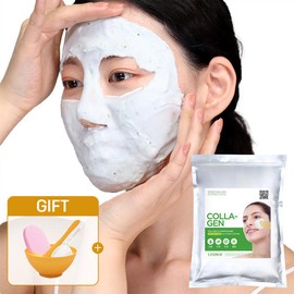 Linjay 린제이 콜라겐 모델링팩 1kg+팩도구세트+클렌징해면 스펀지 홈에스테틱 5종세트 Lindsay Collagen Modeling Pack 1kg + Pack Tool Set + Cleansing Sea Sponge Home Esthetic 5-Piece Set