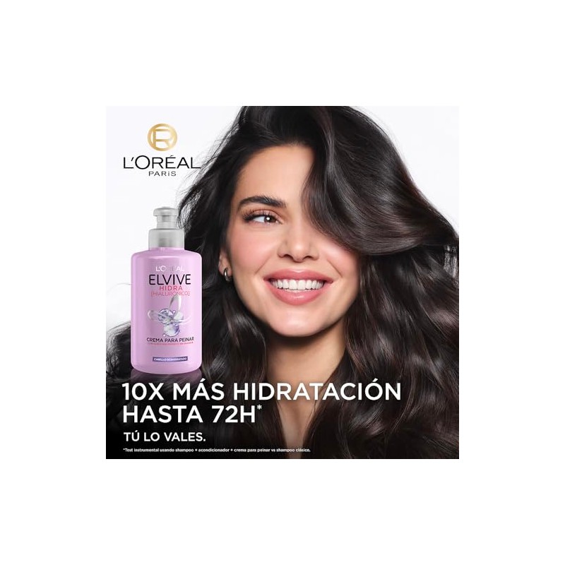 L'Oréal Paris Crema para peinar Hidra Hialurónico Elvive 300 ml