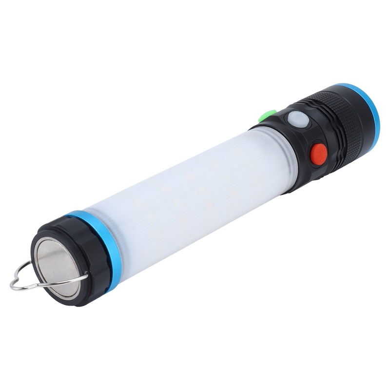 Emergency Light Multifunction Flashlight 8 Lighting Modes Alarm Sound Hook