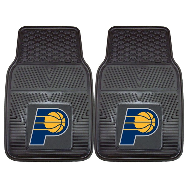 FANMATS 9284 Indiana Pacers 2-Piece Heavy Duty Vinyl Car Mat