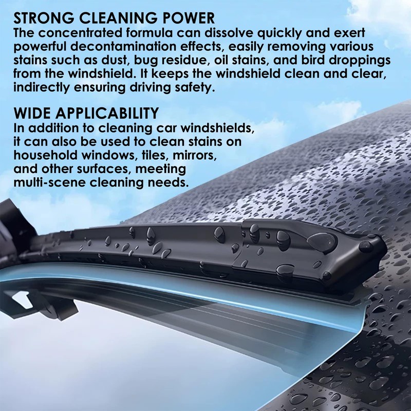 Herb Life 200 PCS-Car Windshield Washer Tablets, Glass Cleaner, Concentrated