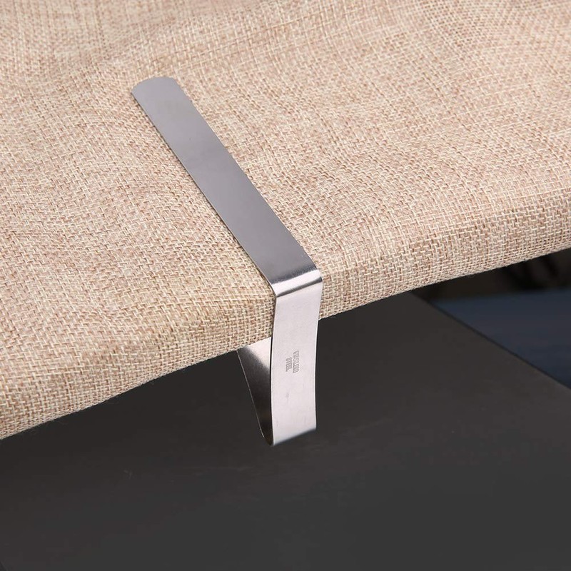 Tablecloth Clips, Large Stainless Steel Anti-Slip Holder Clamps for Picnics,