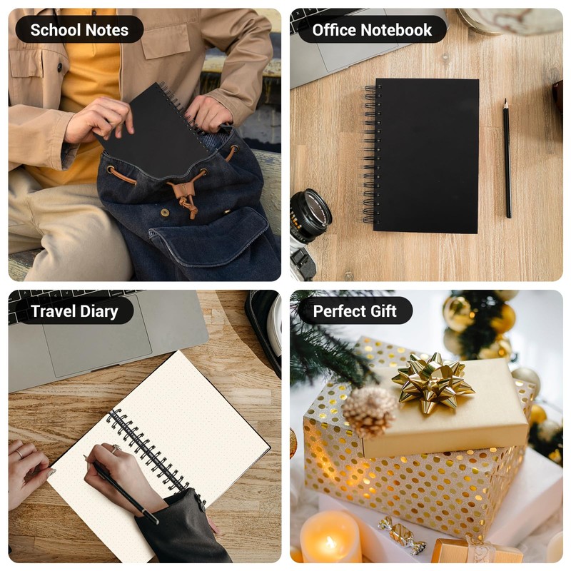 Yarotm Notebook A5 Dotted - 1 PC Spiral Binding Notepad