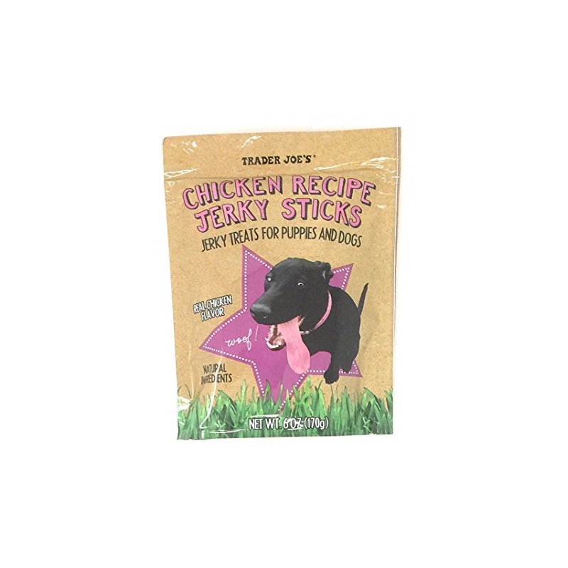 Trader Joe's Chicken Recipe Jerky Sticks 6 Oz. Bag, (1
