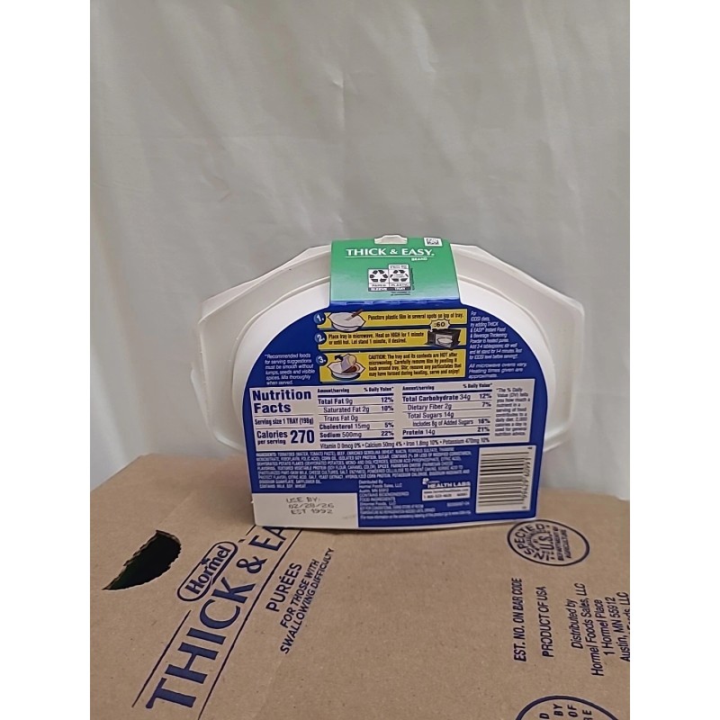Hormel Thick & Easy Purees Thickened Food Beef Lasagna 7.oz