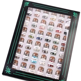 BeauFairy Healing Crystals Gemstone Bottles, 36 PCS, Mini Crystals Stone Chip, Tumbled Reiki Wishing Bottles, Natural Quartz Gravel Wicca Stones, Reiki Chakra Balancing Meditation DIY Home Décor