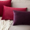 MIULEE Pack of 2 Velvet Soft Solid Decorative Square Throw