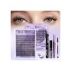 Extensiones De Pestañas Postizas Naturales B&q Kit Completo