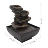 Tabletop Fountain, High Simulation Serene Ambience 4 Tiers Waterfall Sound