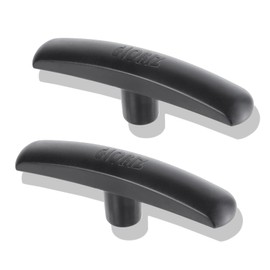 GLOBIZ RV Sewer Valve Handles Replacement Fit for 1 1/2"， 2“and 3" RV Black Tank Valve Compatible with Most Brands Valve Plastic Molded UV-Resistant(2Pack) Black(8008)