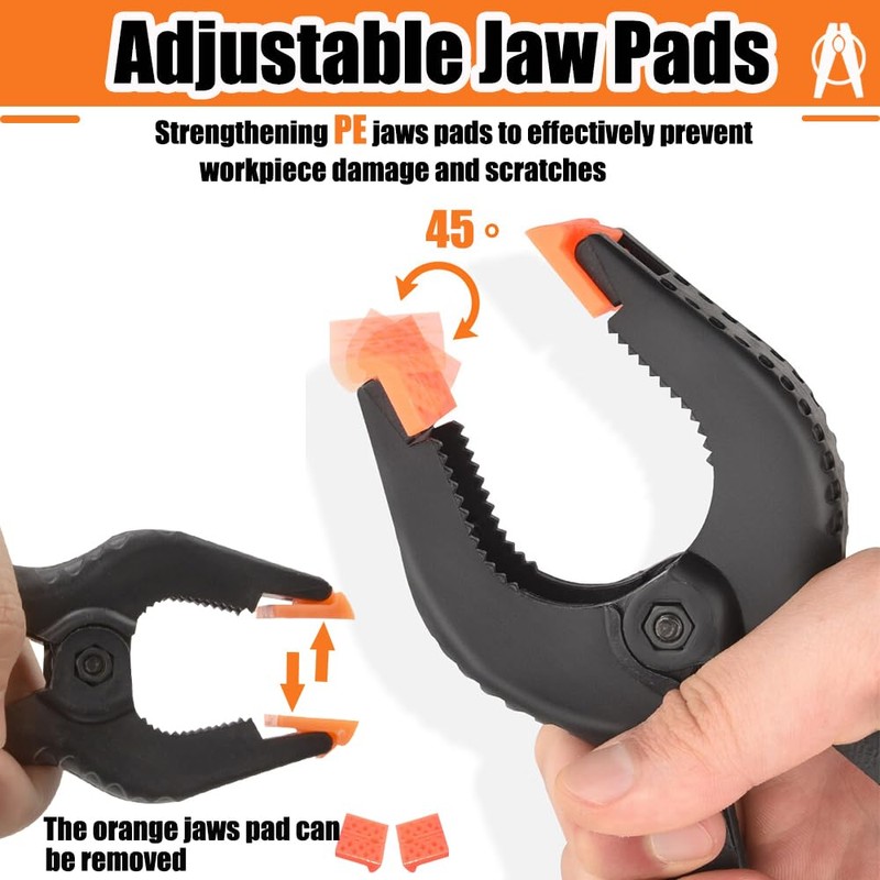 YIMIKE Spring Clamps Heavy Duty,20pcs 3 inches Spring Clips,Professional Plastic