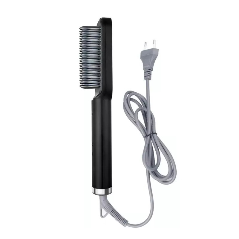 Misorel Cepillo Alaciador Cerámica Eléctrico Unisex Barba Cabello