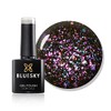 Bluesky Gel Nail Polish, Elektra Galaxy 6, Purple/Multi-Glitter, UV/LED Soak-Off