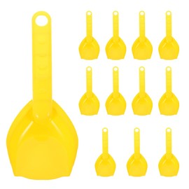 DEARMAMY Pack of 12 Beach Sand Shovels Colourful Plastic Rake Sifter Shovel Toddler Garden Summer High Performance Sandbox Play Tools for Boys Girls Birthday Party