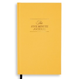 Intelligent Change - The Five Minute Journal, Original Daily Gratitude & Reflection Journal, Manifestation Journal for Mindfulness, Undated Daily Journal with Gold Foiling, Plastic-Free, Sunshine Yellow