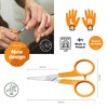 Fiskars Classic 1075058 Manicure Scissors, Curved, Right and Left-Handed, Total