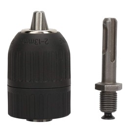 1/2-20UNF 2.0-13mm Keyless Chuck, Chuck Drill with Round Handle SDS Adapter, Hold Drills Safely, It Is Not Easy to Fall, Manufacturing, Stable and