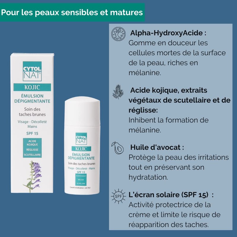 Cytolnat® Kojic - Age Spots - Face, Décolleté, Hands -