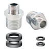 1/2 to 3/8 Reducer Faucet Adapter,Brass Water Pipe Connector 3/8