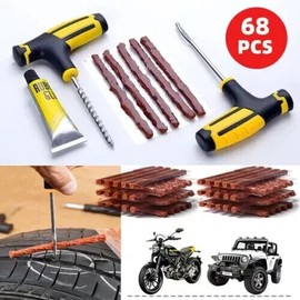 Ameribox 65pc Tire Repair Kit DIY Flat Tire Repair Car Truck Motorcycle Home Plug Patch