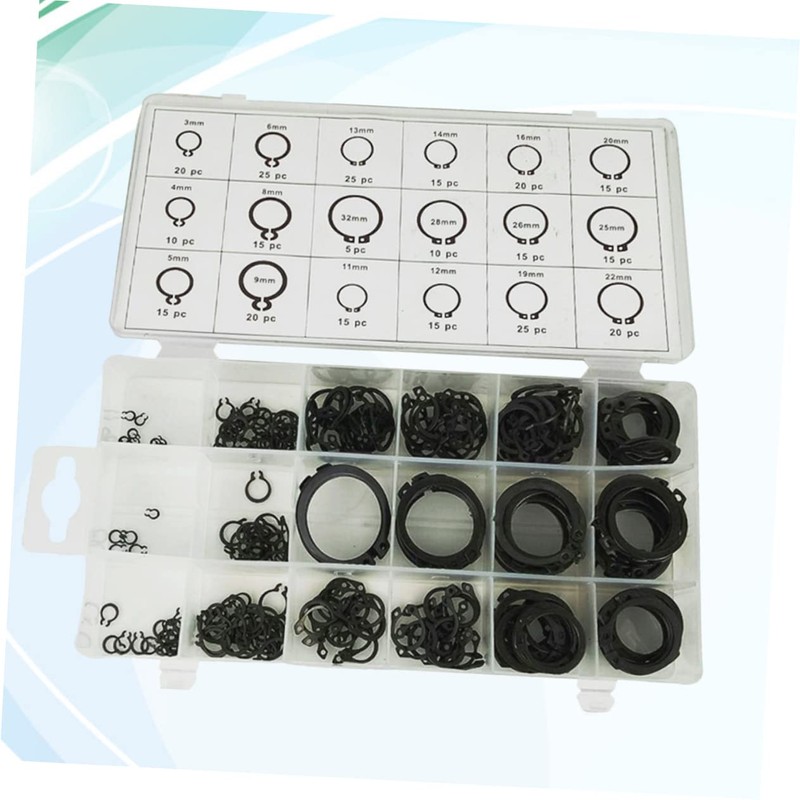 iplusmile 18 Size Carbon Steel Retaining Ring Assortment Circlip Set