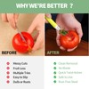 2 PCS Tomato Corer Tool,Strawberry Huller Stem Remover,Easy Fruit Stem