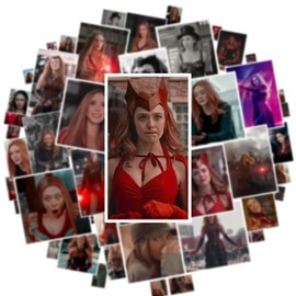 50PCS Wandas Witch Stickers Scarlet Party Supplies Waterproof Graffiti Vinyl Maximoffs Sticker Decals Toy Kid Gifts