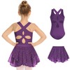 Zaclotre Ballet Leotards for Toddler Girls Hollow Back Dance Dress