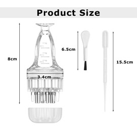 Srvauyea Haaröl Applikator, Kopfhaut Applikator, Haarwurzel Applikator, Hair Oil Applicator, Roller Kugel Massagegerät, Scalp Oil Applicator für Haarbehandlung Medizin Ätherisches Öl Serum