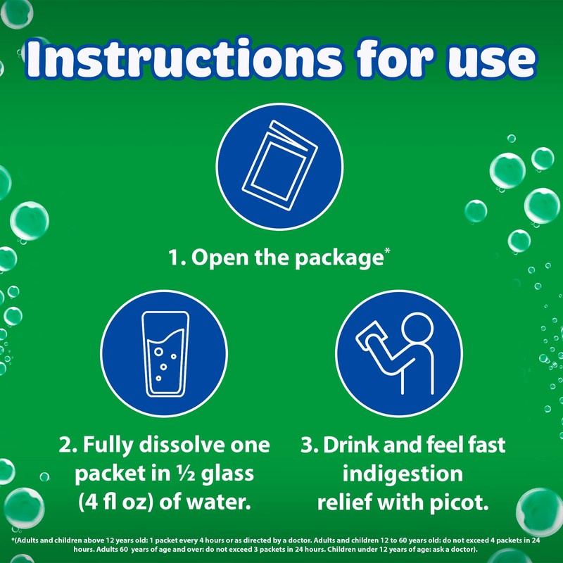 Sal de Uvas PIcot, Effervescent Powder Solution, Antacid, 0.17 Oz,