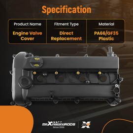 maXpeedingrods Engine Valve Cover for Mazda 3 2.0L 2.3L L4 DOHC 2006-2009 Repalce L3N510210A L3N510210B