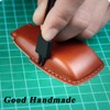 SANRILY 3-Button Leather Key Fob Cover for Nissan Armada Rogue