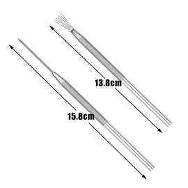 BILLIOTEAM 10 Pcs Clay Needle Tools and Pottery Feather Wire Texture Tools for Ceremics Clay Pottery Sculpture Detail Texturing Modeling Tools