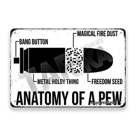 Tarika Anatomy of A Pew 8X12 Inch Vintage Look Iron Decoration Art Sign for Home Kitchen Bathroom Farm Garden Garage Inspirational Quotes Wall Decor