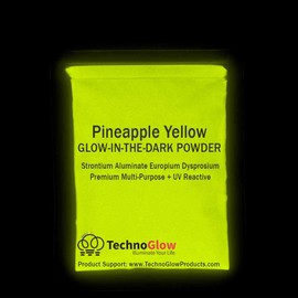 Glow in The Dark Powder - Multipurpose PRO-Series Glow Colors (Pineapple Yellow, 8 Ounces (227g))