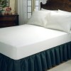 Fresh Ideas Waterproof Vinyl Fitted Mattress Protector, Queen