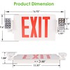 GRUENLICH LED Combo Exit Sign, Emergency Light with 2 Adjustable