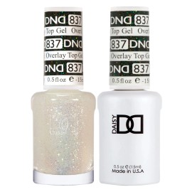 DND Duo Matching Overlay Glitter Top Gel #837